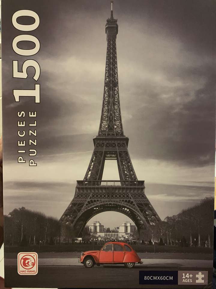 Eiffelturm rot Online-Puzzle