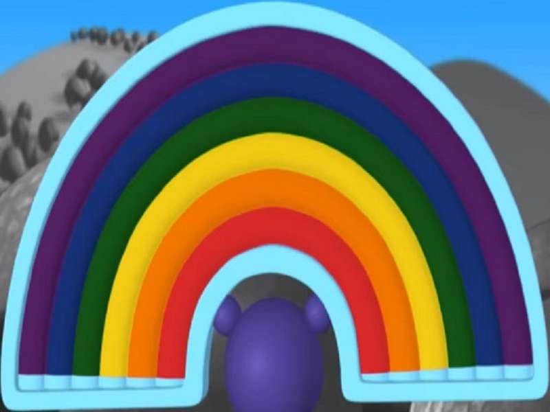 r is voor regenboog puzzel online van foto