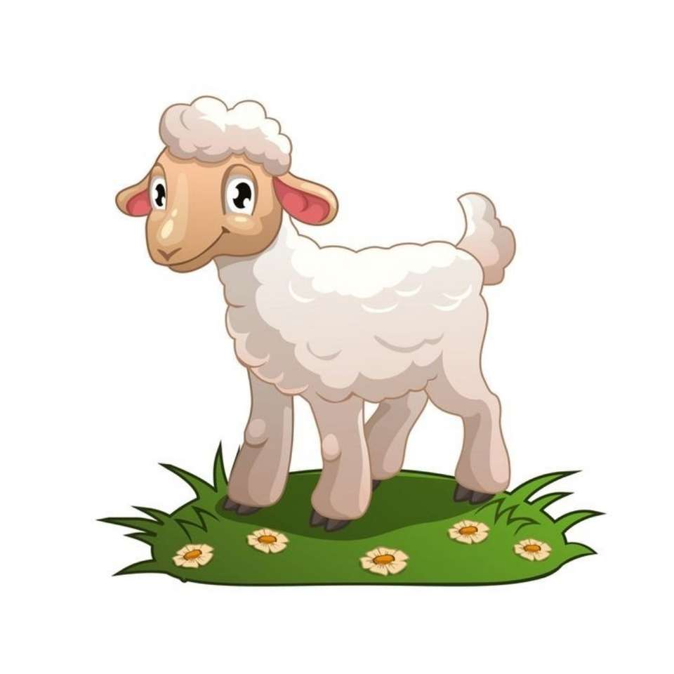 Verspielte Schafe Online-Puzzle