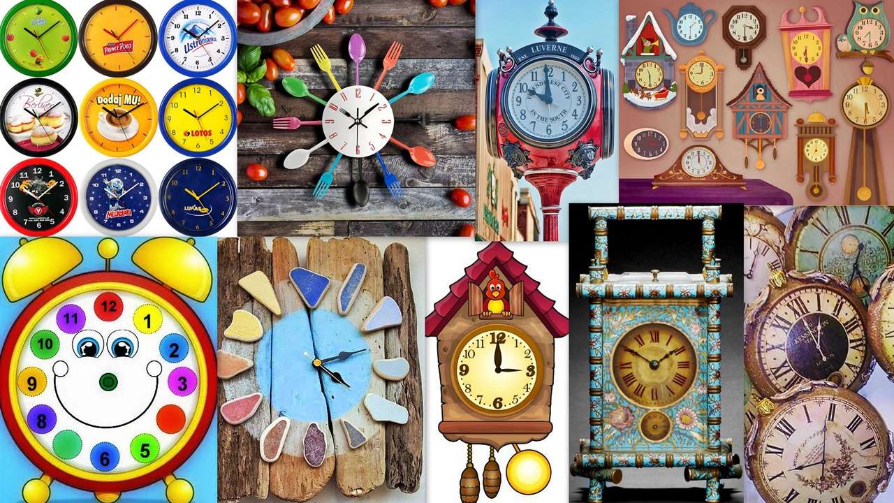Clocks - time puzzle online from photo