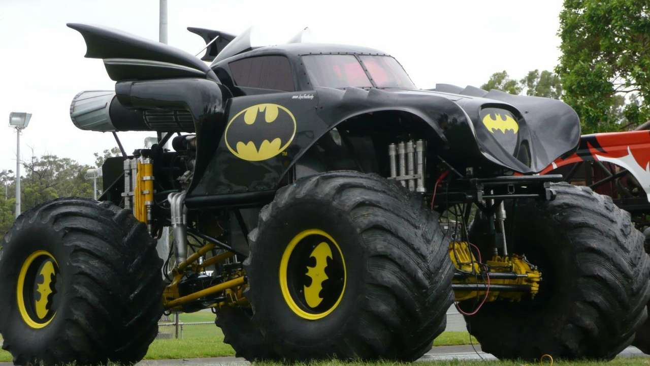 Bad road Batmobile puzzle online from photo