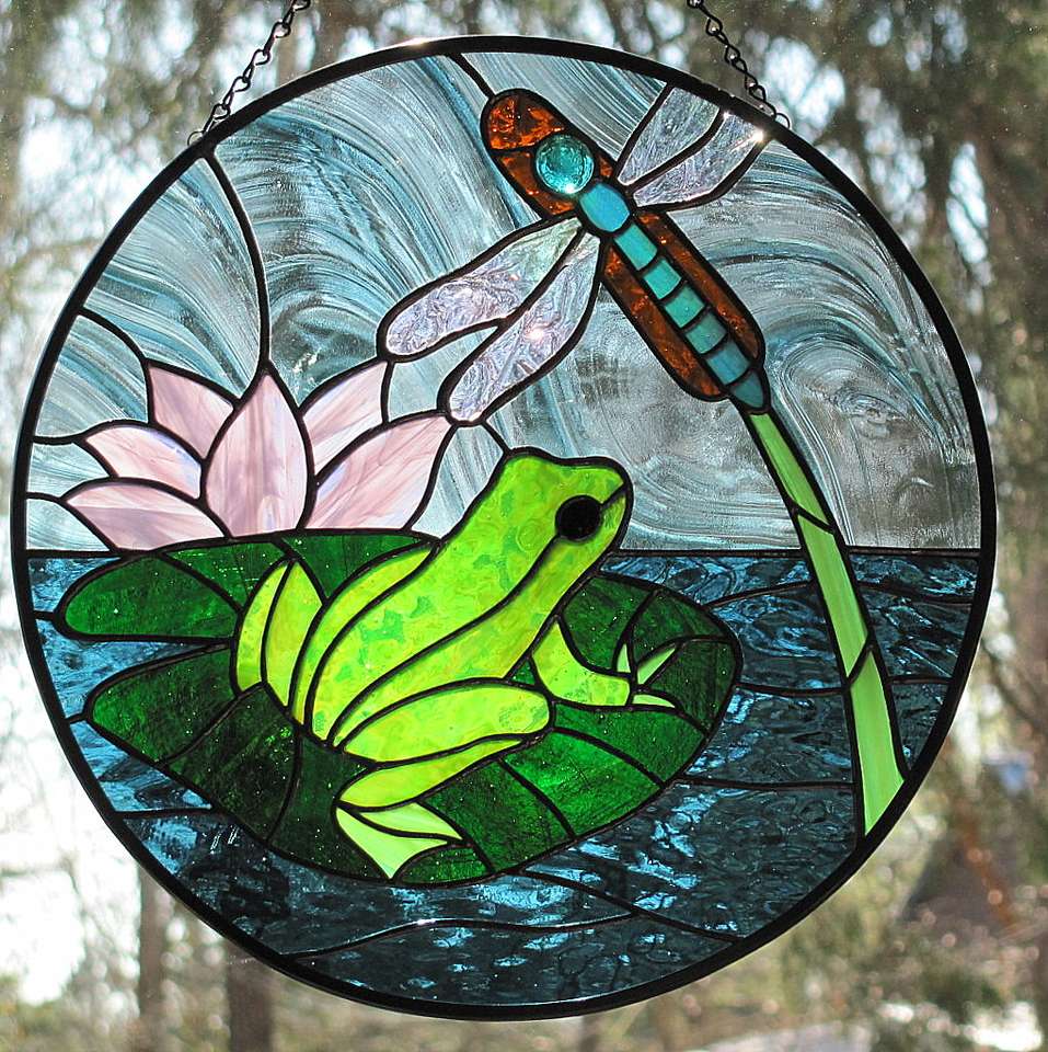 Frog In The Glass puzzle online from photo