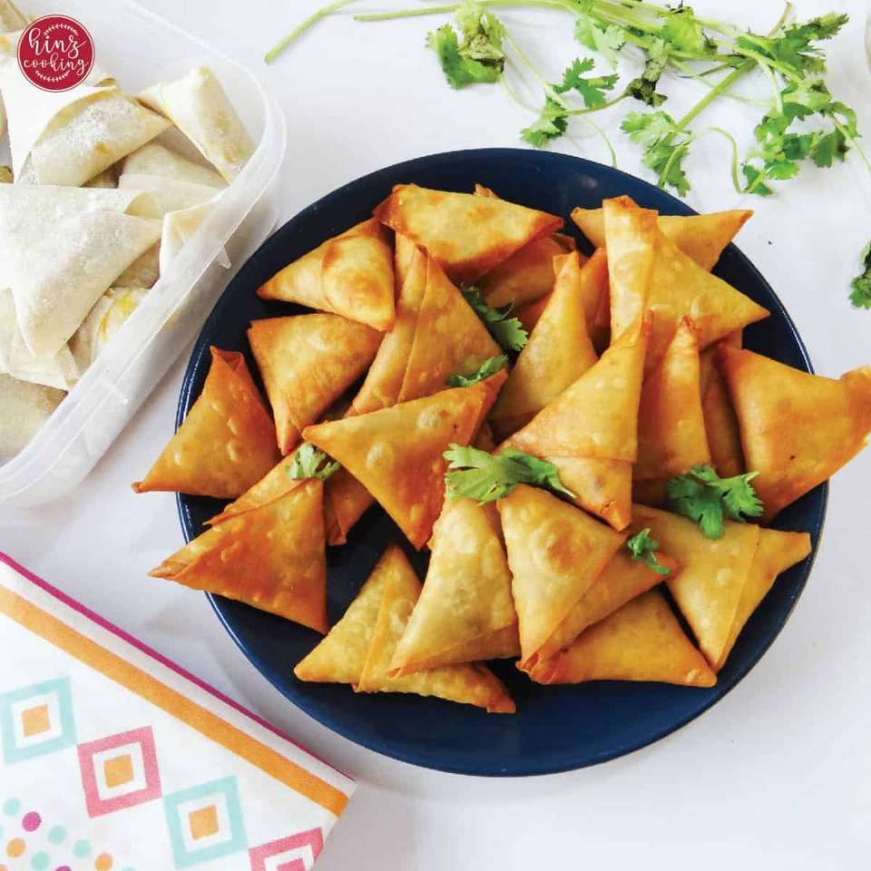 Indian samosa puzzle online from photo