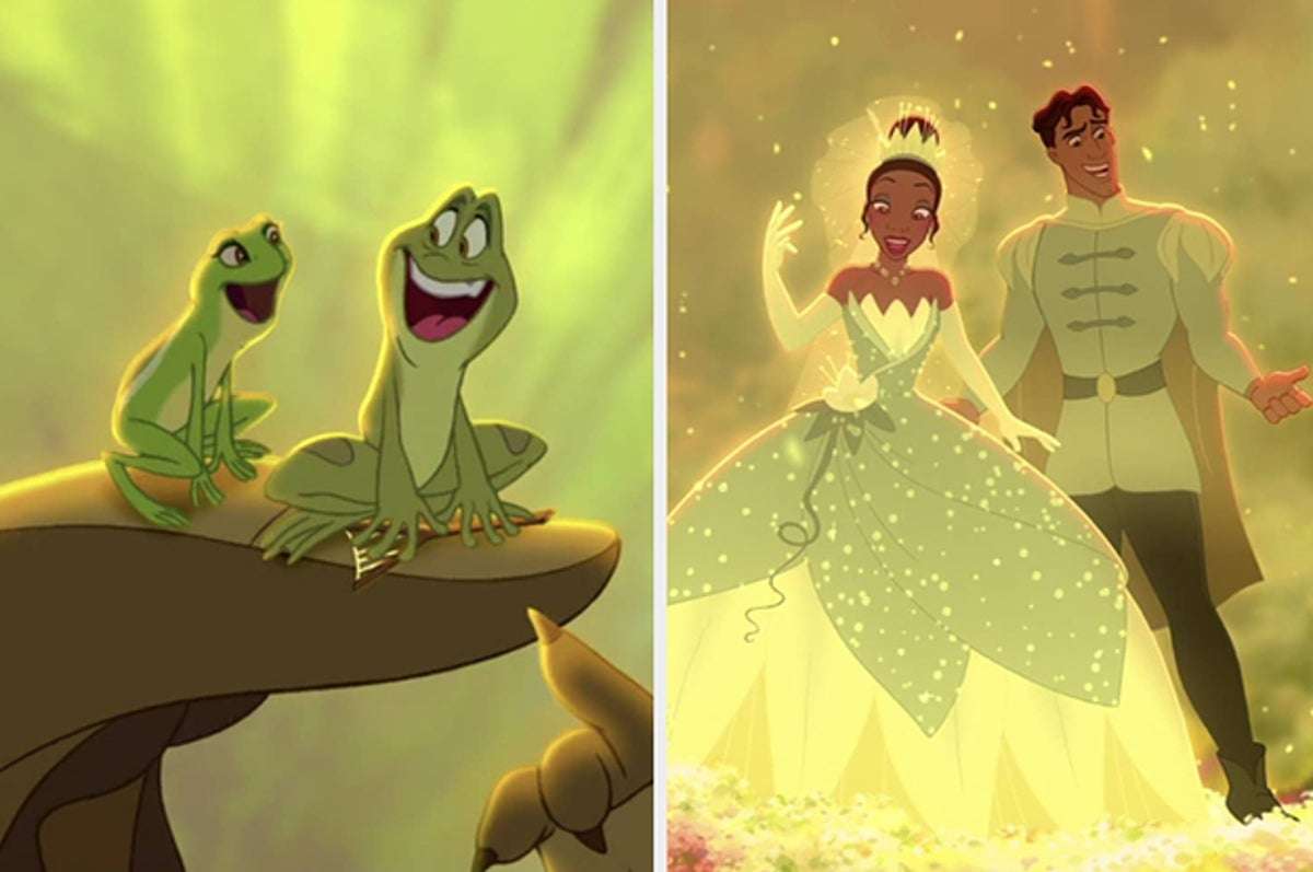 принцы и лягушка пазл онлайн из фото