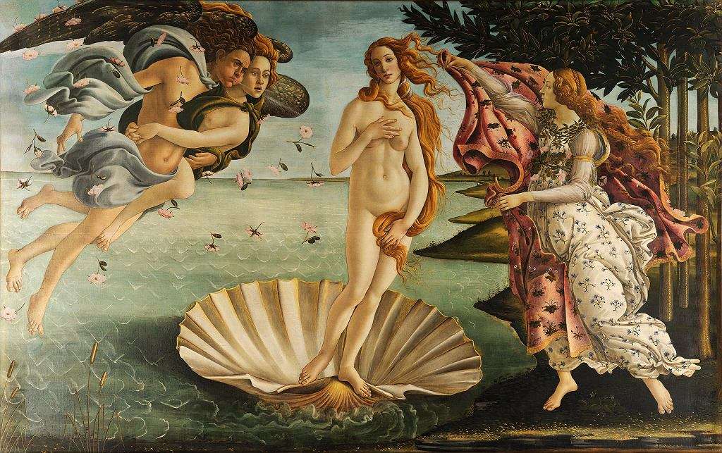 Die Geburt der Venus Online-Puzzle