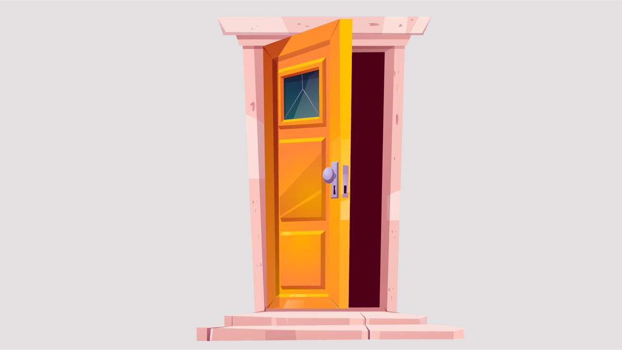La puerta para un juego онлайн пъзел от снимка