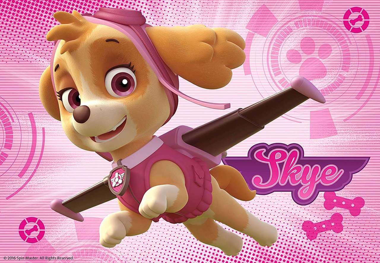 skye the fierce female dog from the PAW Patrol puzzle online from photo