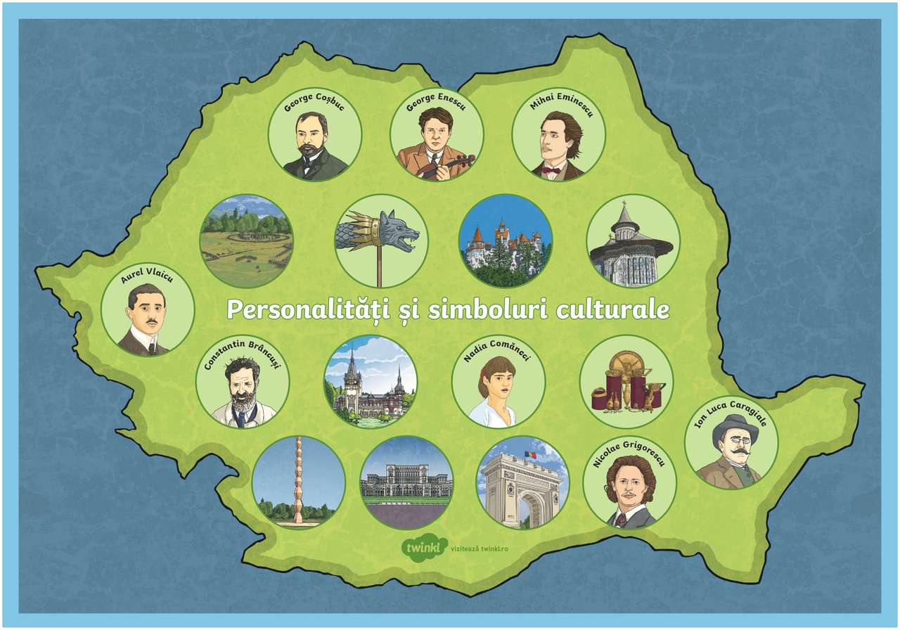 Харта Романии онлайн-пазл