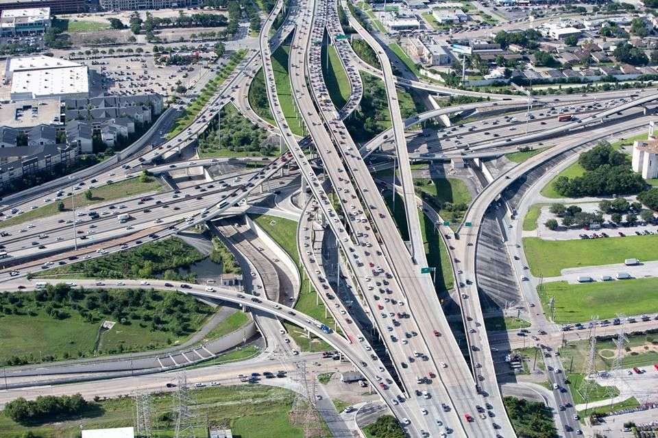 Houstoner Verkehrsknotenpunkt Online-Puzzle vom Foto