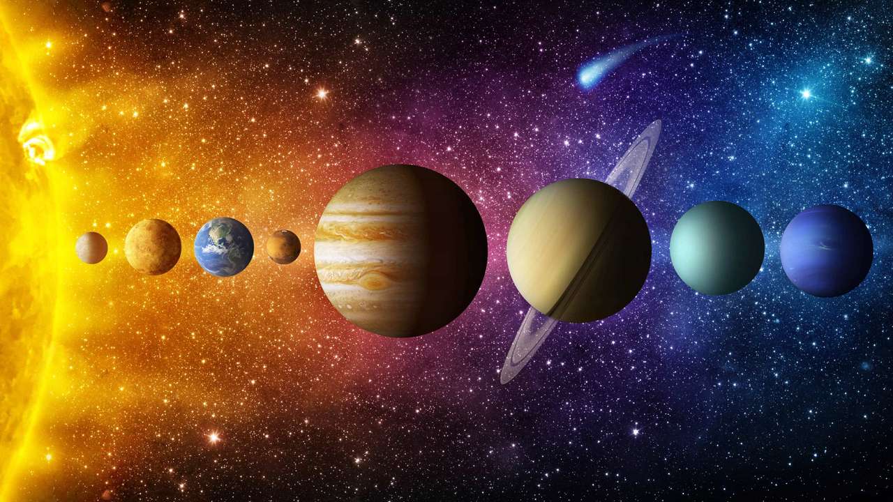 Het zonnestelsel online puzzel