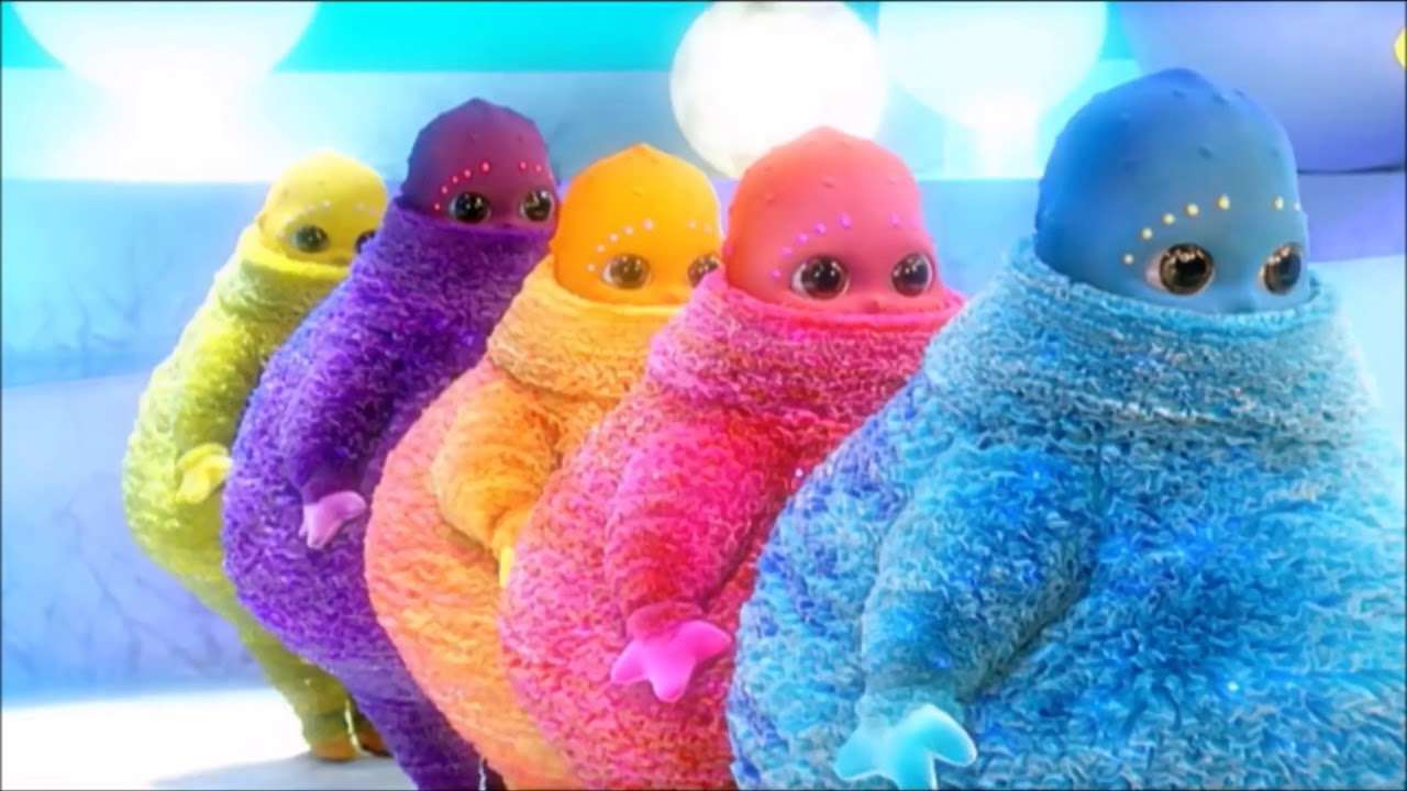 Boohbah hiding in a line puzzle online from photo