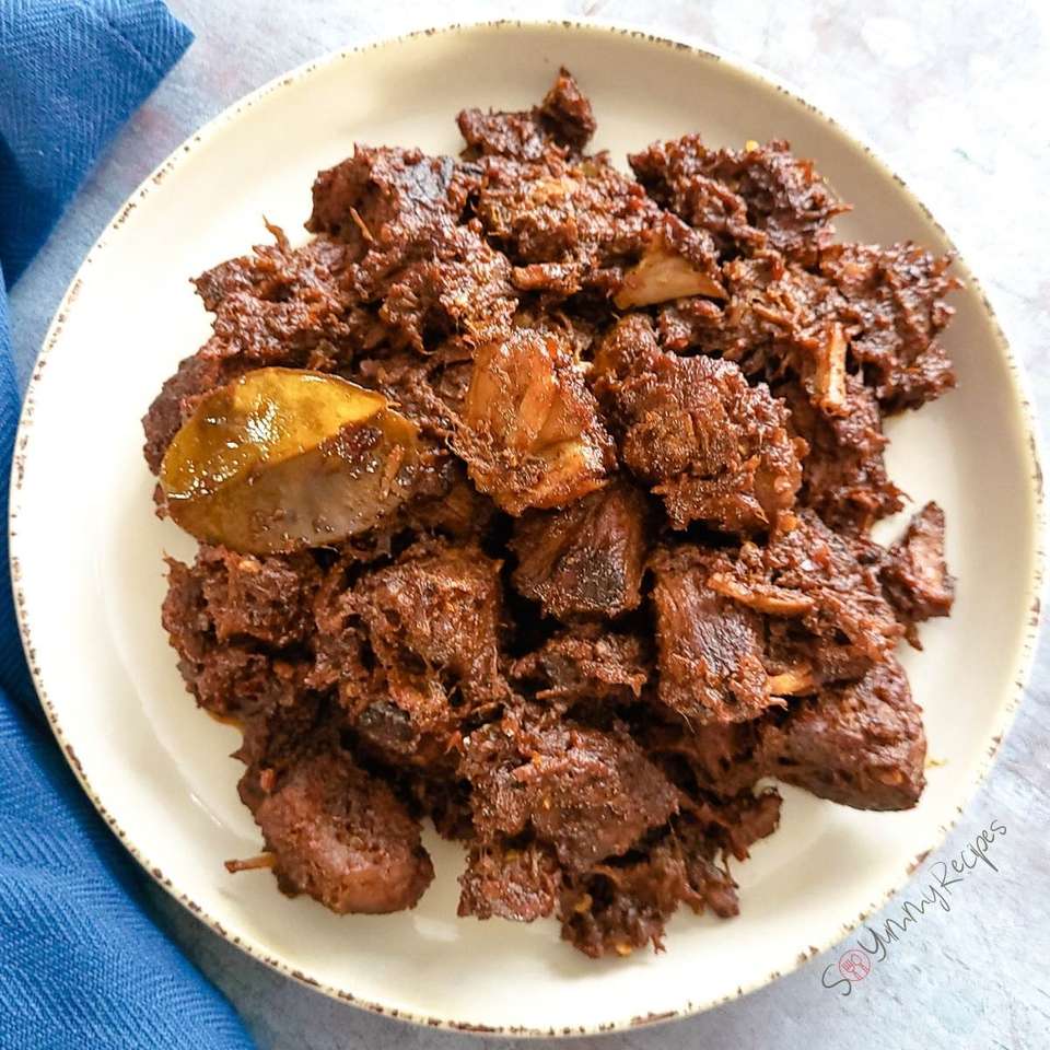 RENDANG IS A RICH AND FLAVORFUL INDONESIAN DISH puzzle online from photo