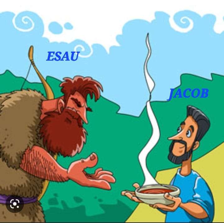 Esau en Jacob online puzzel