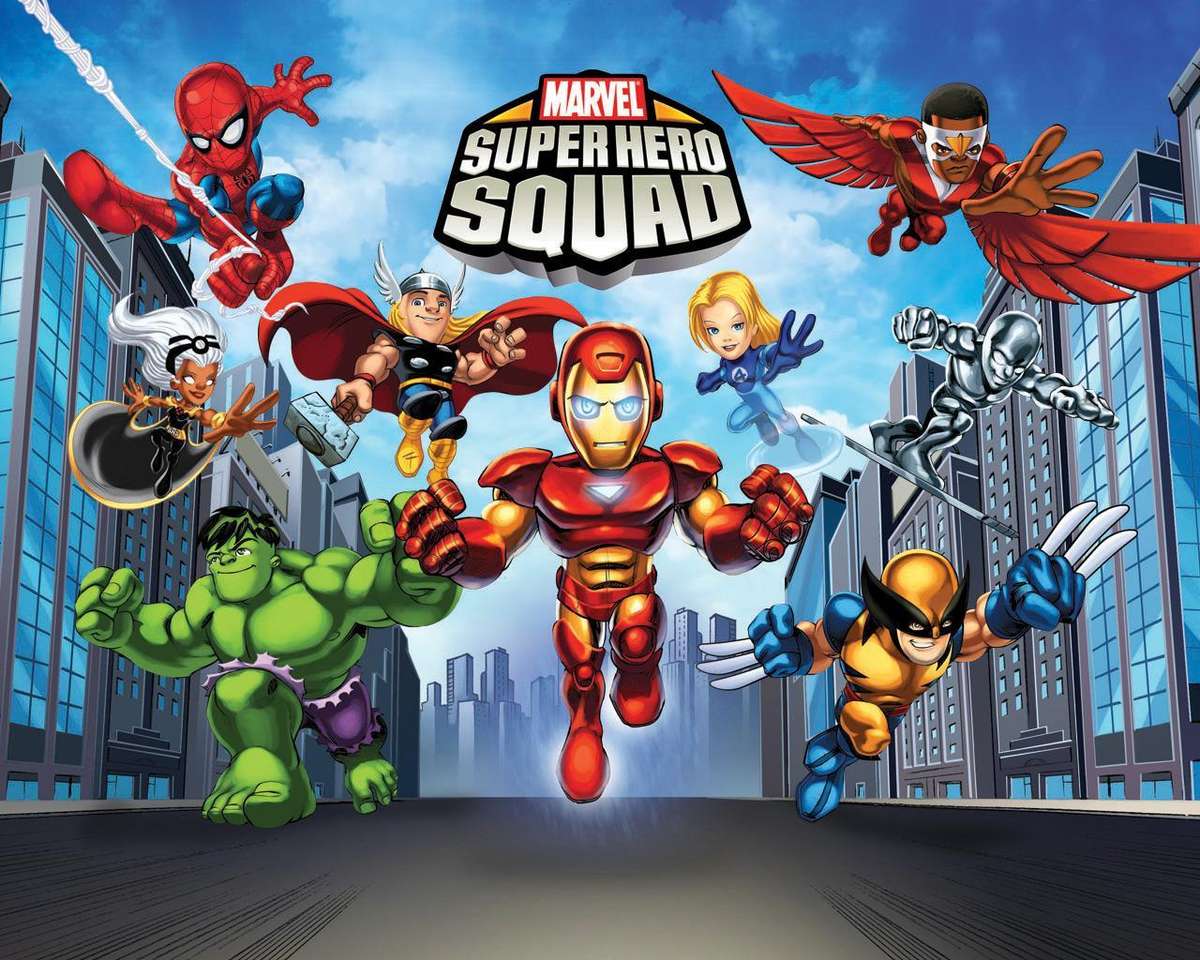 Squadra di supereroi Marvel puzzle online