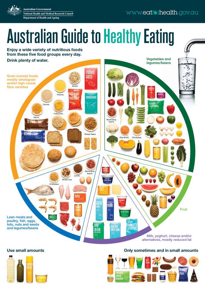 Healthy Eating Plate puzzle online from photo