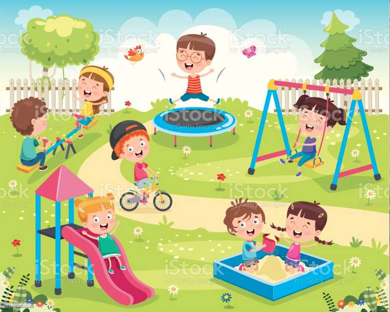 At the Park puzzle online from photo