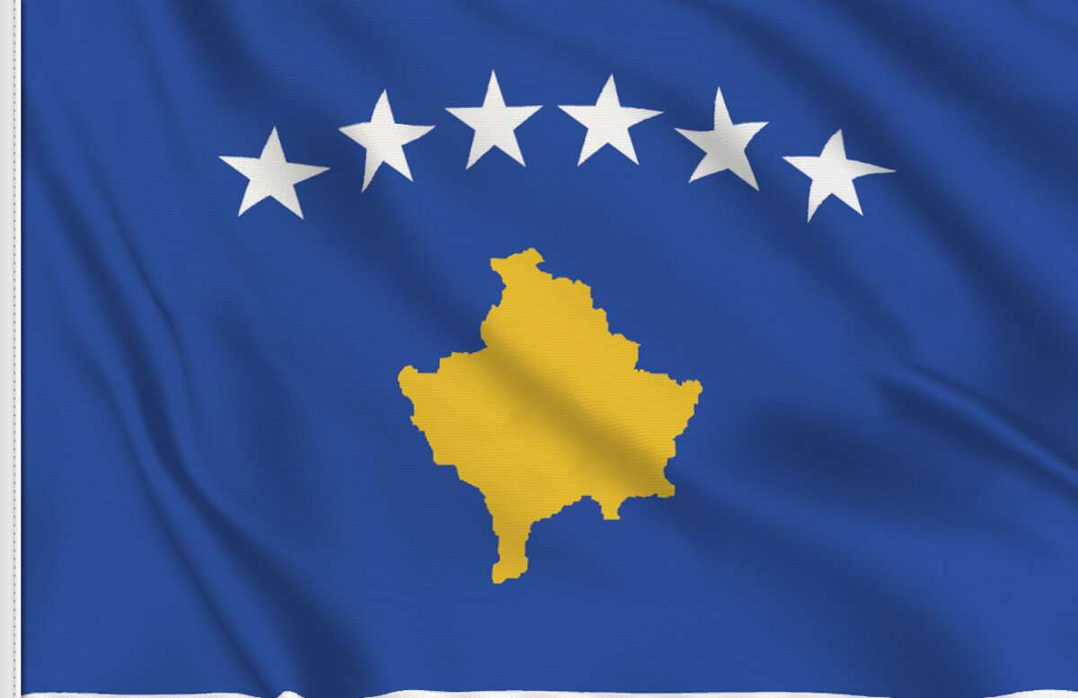 Flamuri a Kosoves puzzle online z fotografie