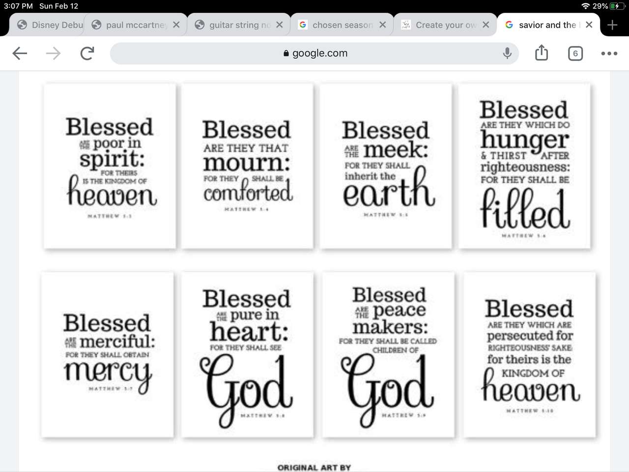 Beatitudes puzzle online from photo