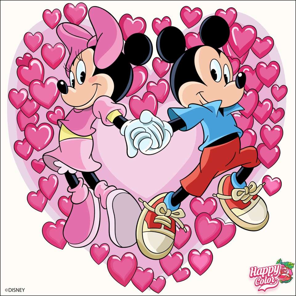 Iubește Mickey Minnie puzzle online