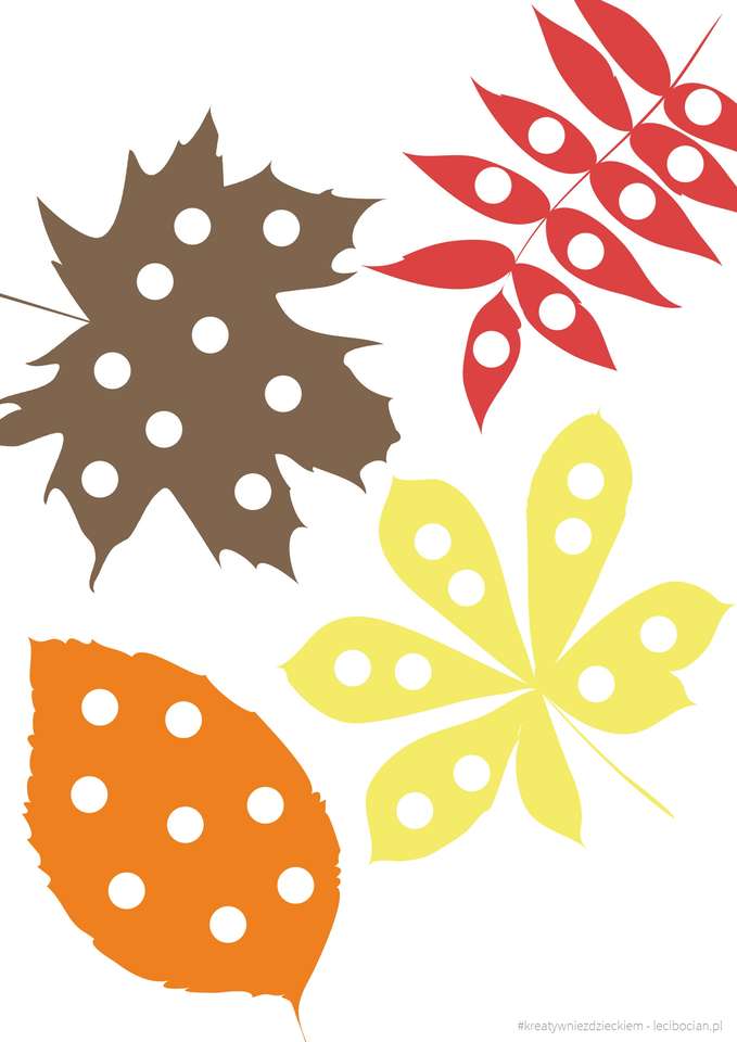 hojas de otoño puzzle online a partir de foto