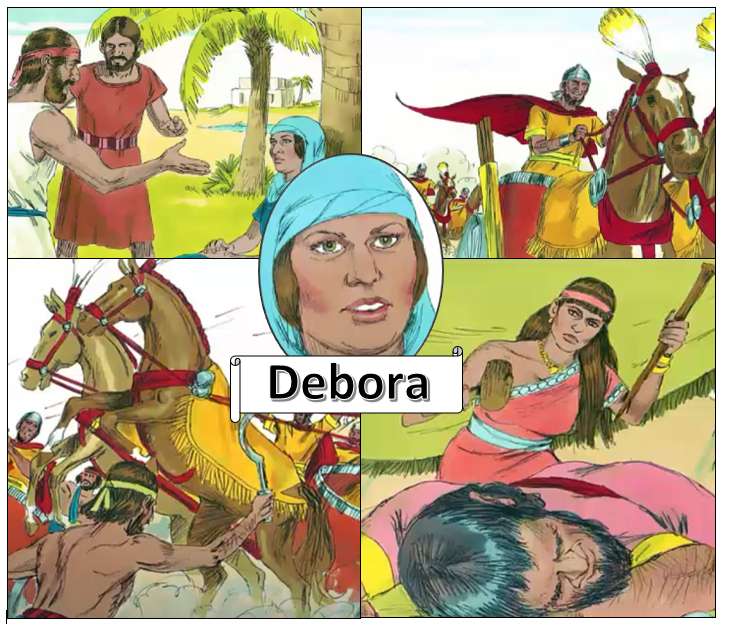 Debora and Barach puzzle online from photo