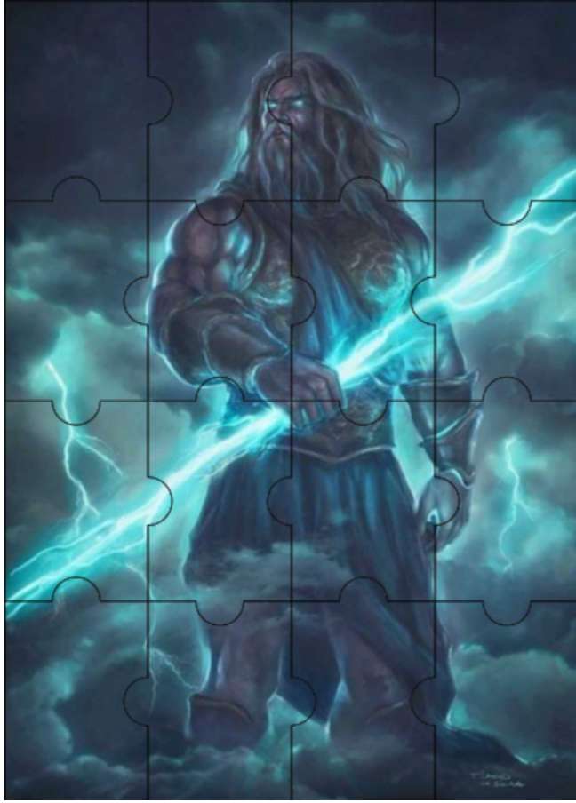 Zeus mitología griega puzzle online a partir de foto