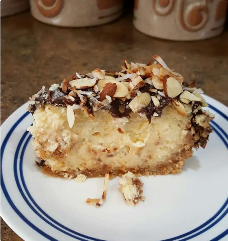Tvarohový koláč Mandlová radost puzzle online z fotografie
