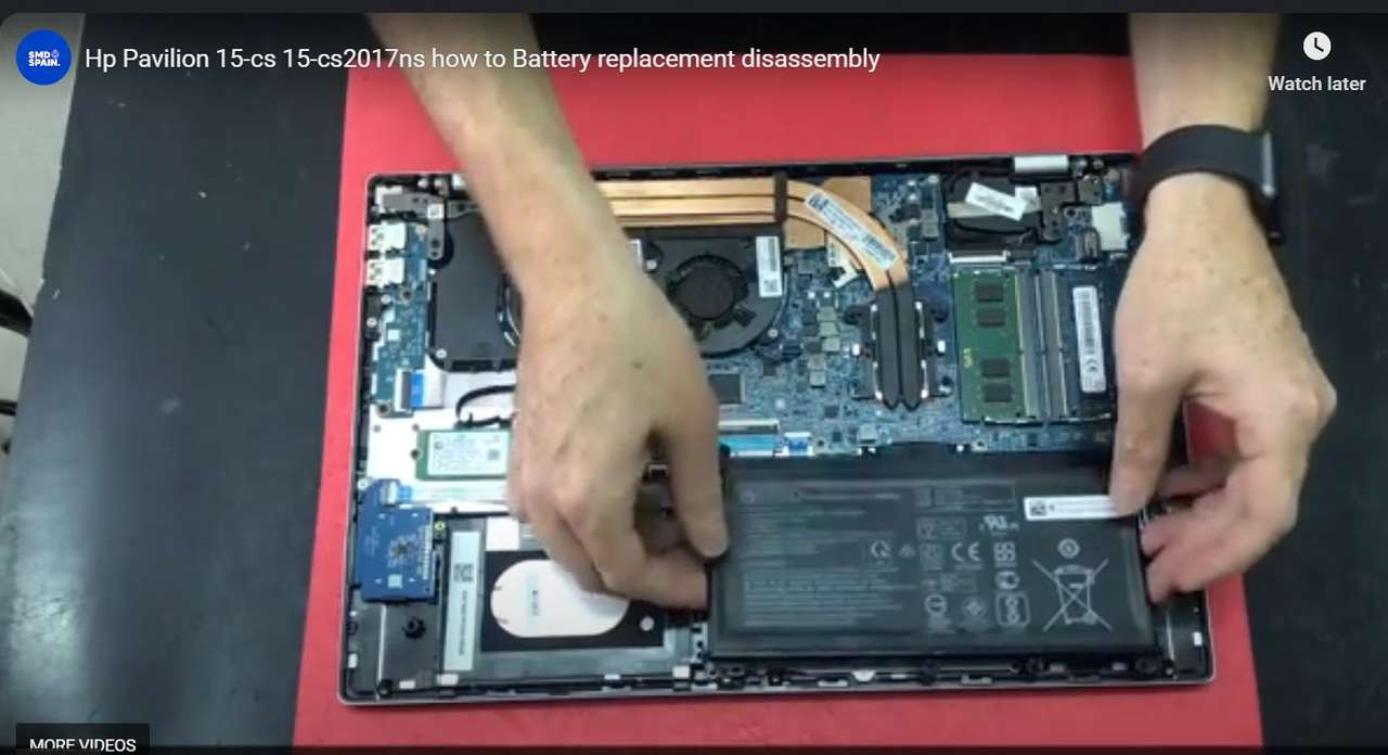 Laptop battery replacement puzzle online from photo