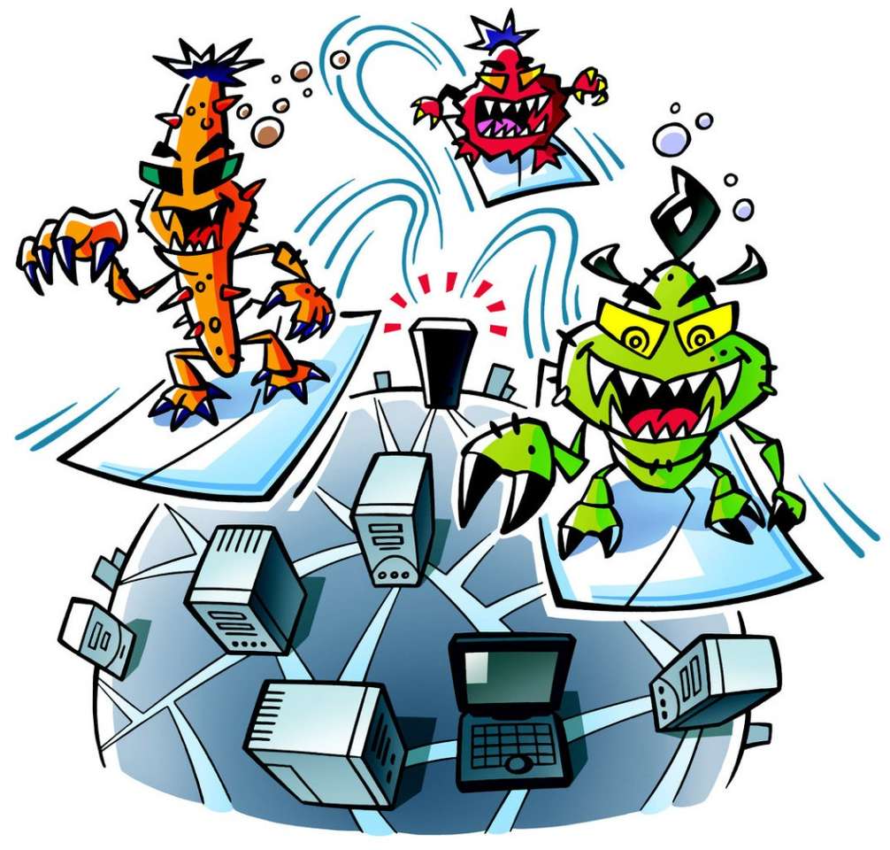 Virus informáticos rompecabezas en línea