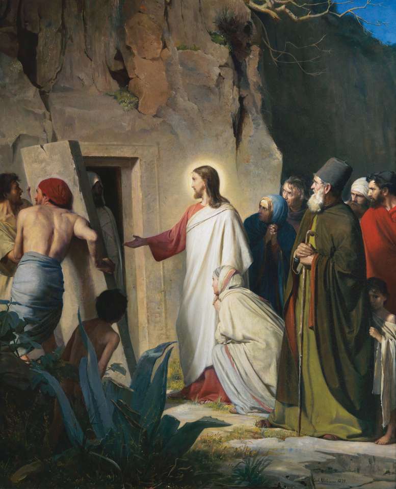 jesus raises lazarus puzzle online from photo