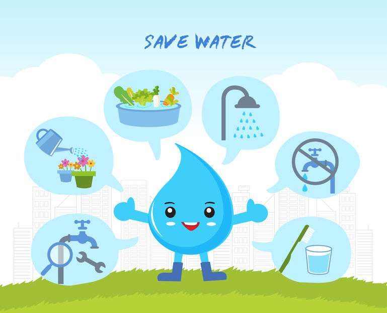 экономить воду онлайн-пазл
