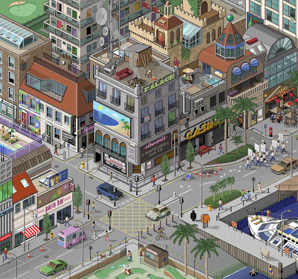 pixel város online puzzle