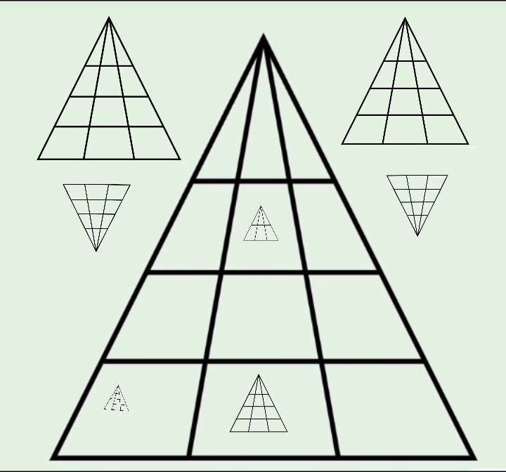 Olika trianglar Pussel online