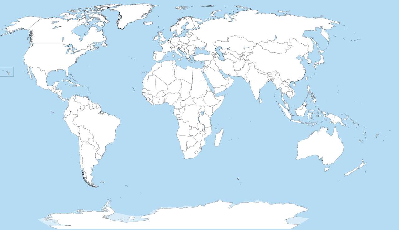 Världskarta pussel online från foto