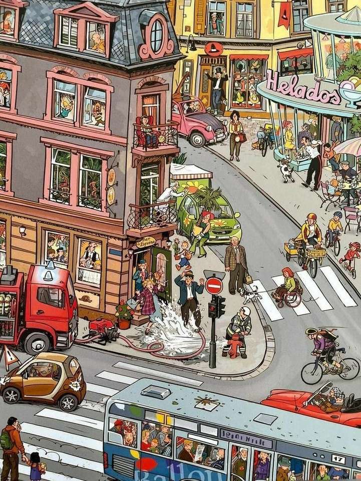 Straße einer Stadt Online-Puzzle