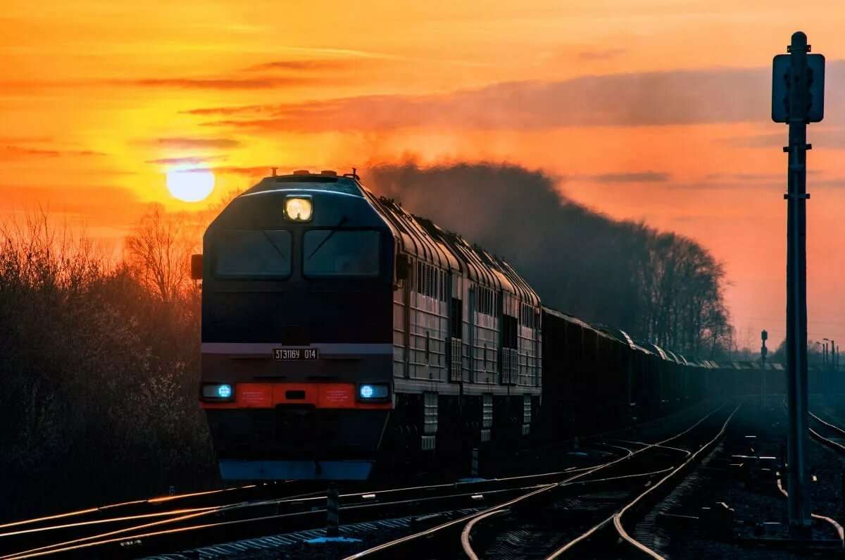 Train station онлайн-пазл