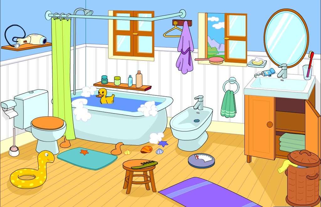 salle de bain Online-Puzzle