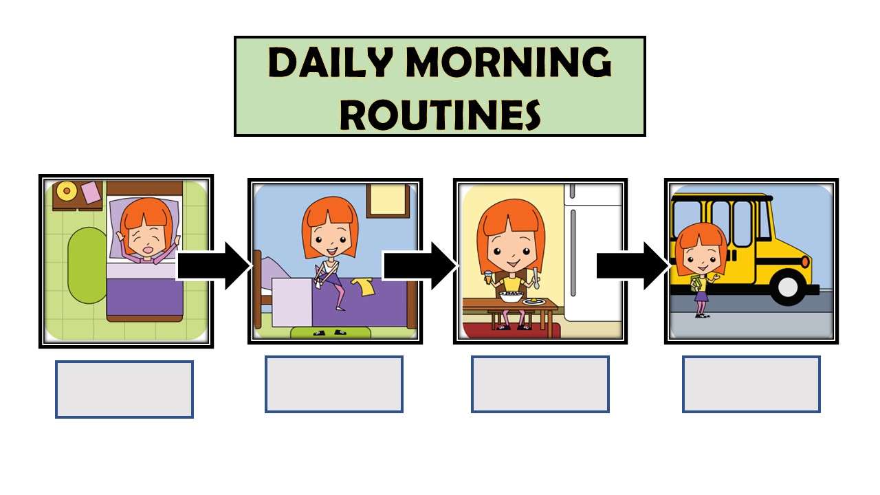 Daily Morning Routines puzzle online from photo