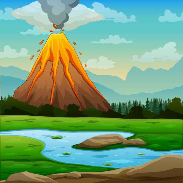 volcanoes puzzle online from photo