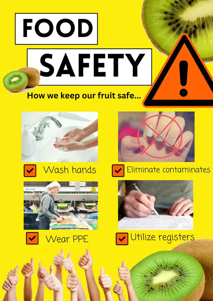 Food Safety puzzle online from photo