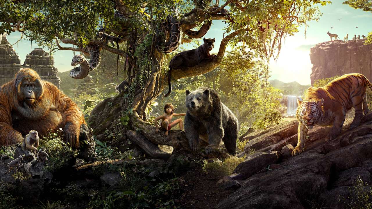Mowgli the jungle book puzzle online from photo