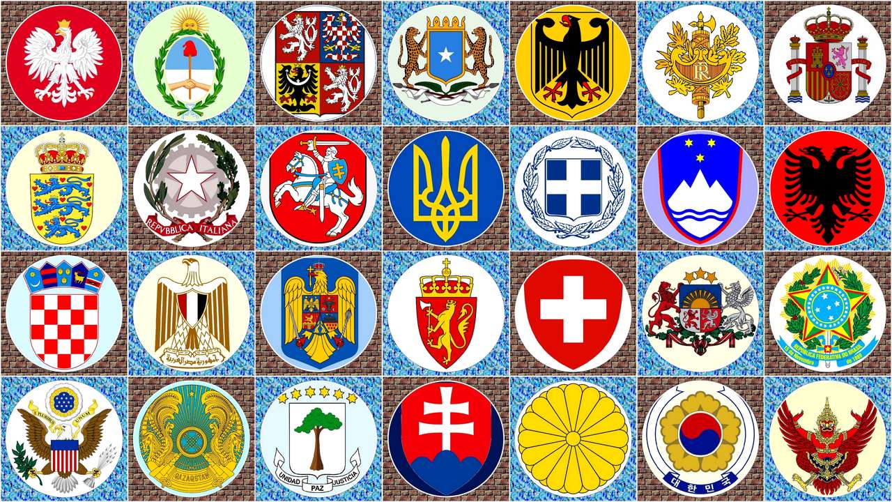 Országok emblémái puzzle online