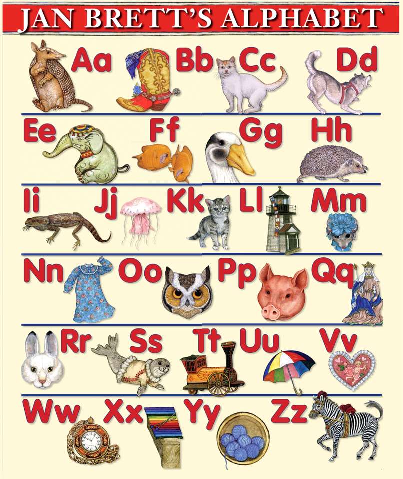 Alfabeto puzzle online da foto