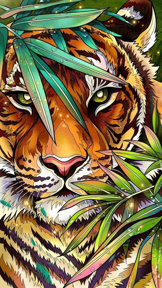 Tigre de la selva rompecabezas en línea