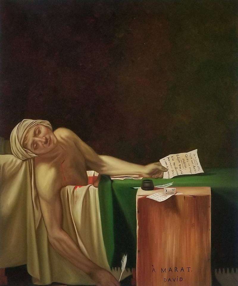 The Death of Marat puzzle online from photo