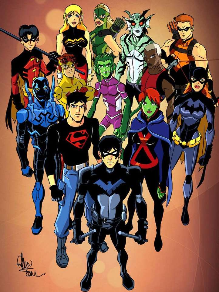 Young Justice puzzle online from photo