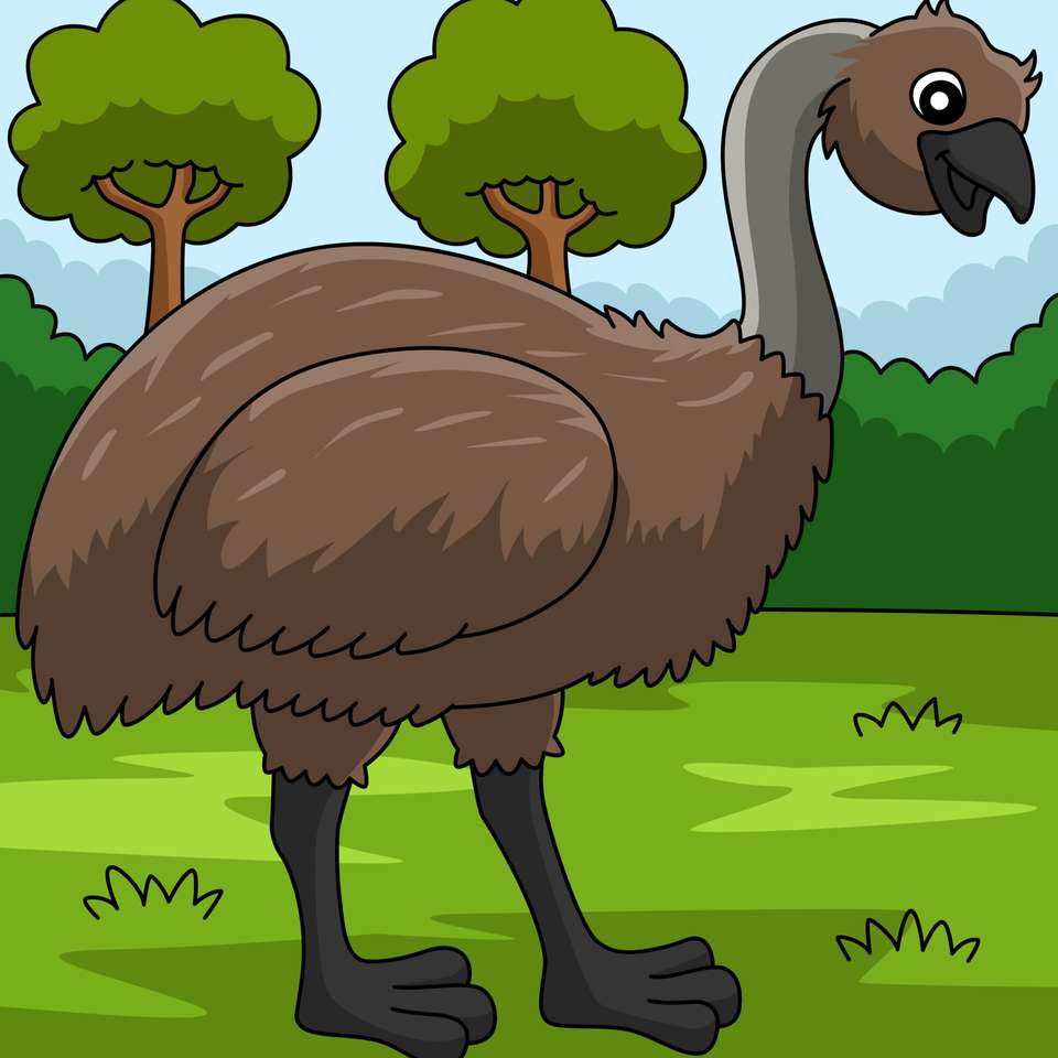 Emu Puzzle παζλ online από φωτογραφία