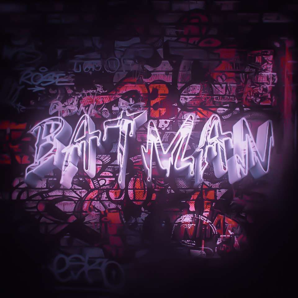 Batman logo pog puzzle online z fotografie