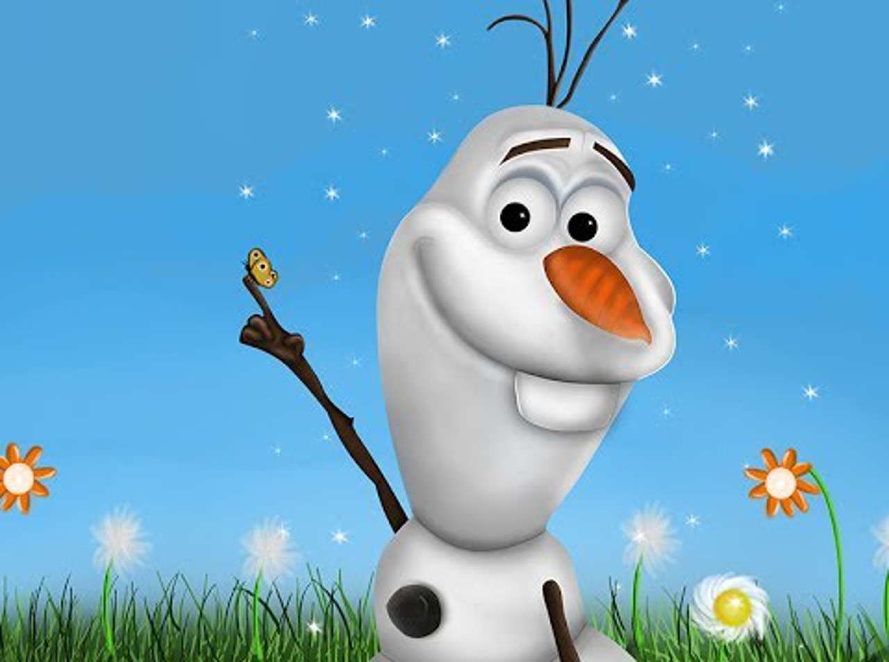 Olaf Frozen puzzle online from photo
