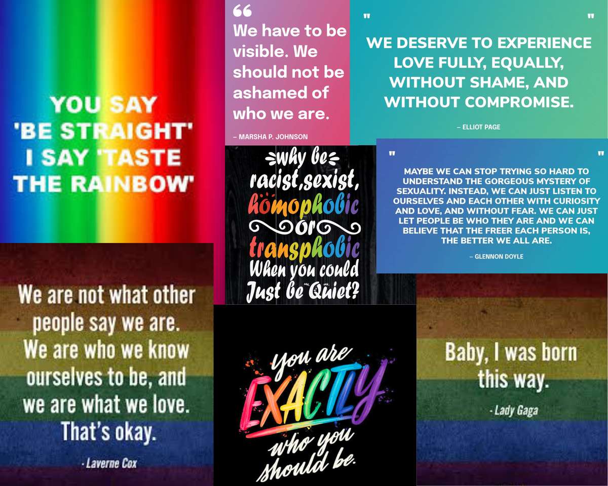 ЛГБТК+ ЦИТАТЫ пазл онлайн из фото